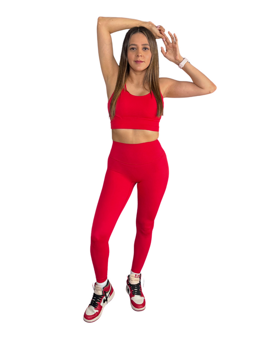 Conjunto deportivo - Cherry Red