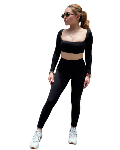 Conjunto deportivo negro manga larga -  Zenit