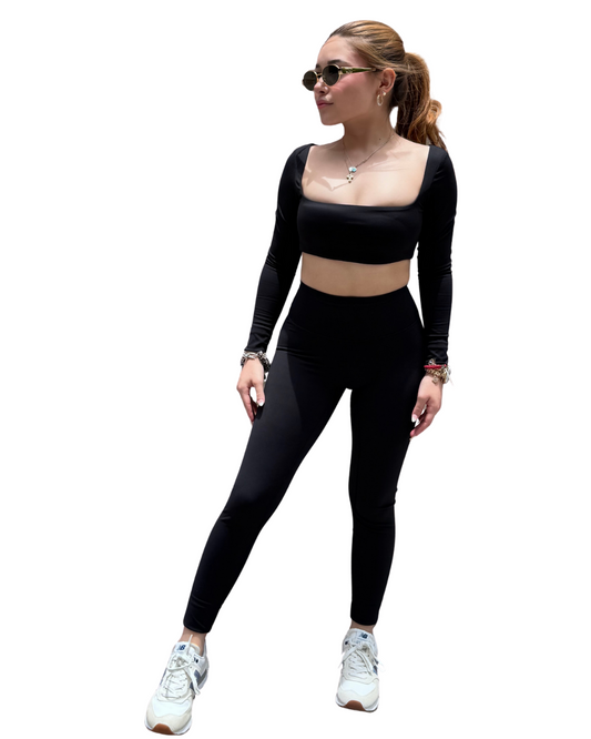 Conjunto deportivo negro manga larga -  Zenit