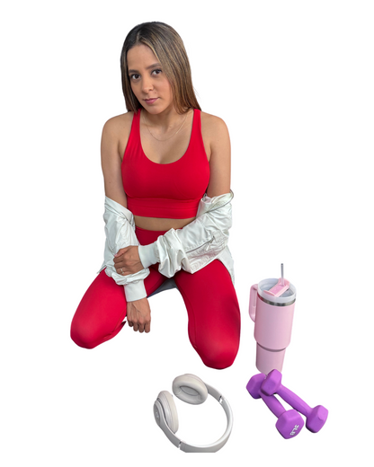 Conjunto deportivo - Cherry Red