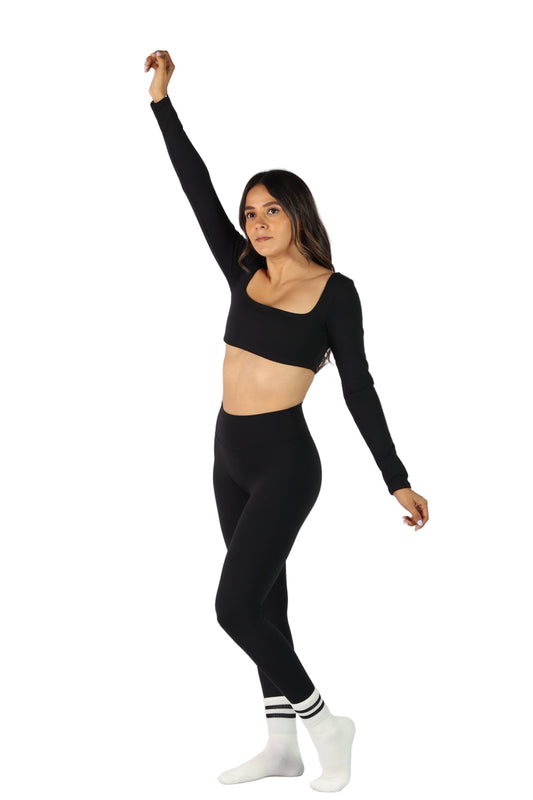 Legging deportivo negro scrunch -  Zenit