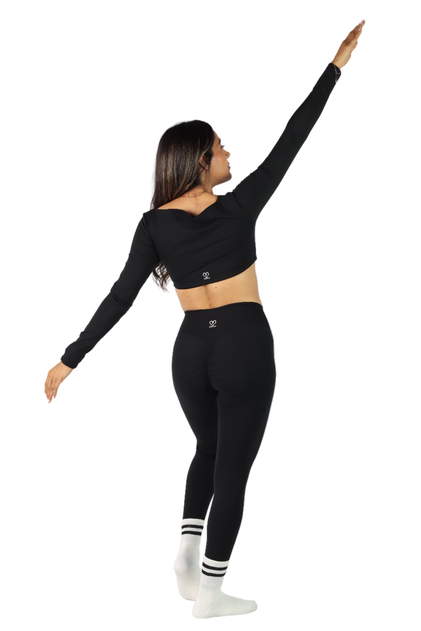 Legging deportivo negro scrunch -  Zenit