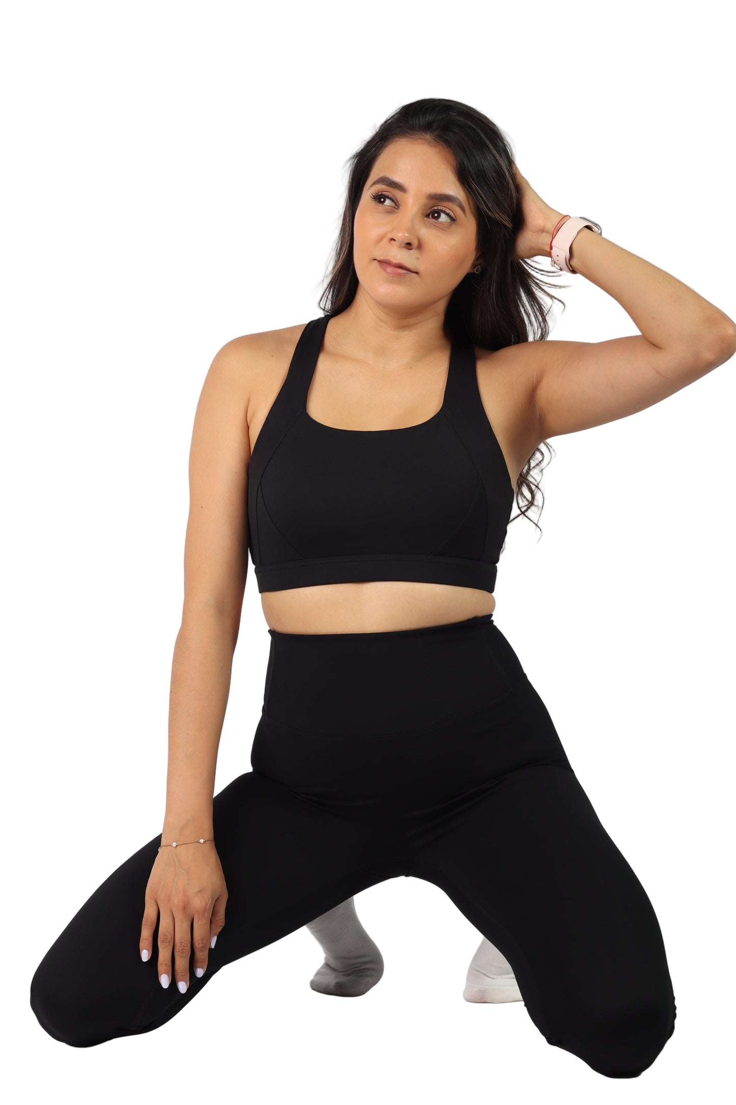 Legging deportivo negro scrunch oculto - Onyx