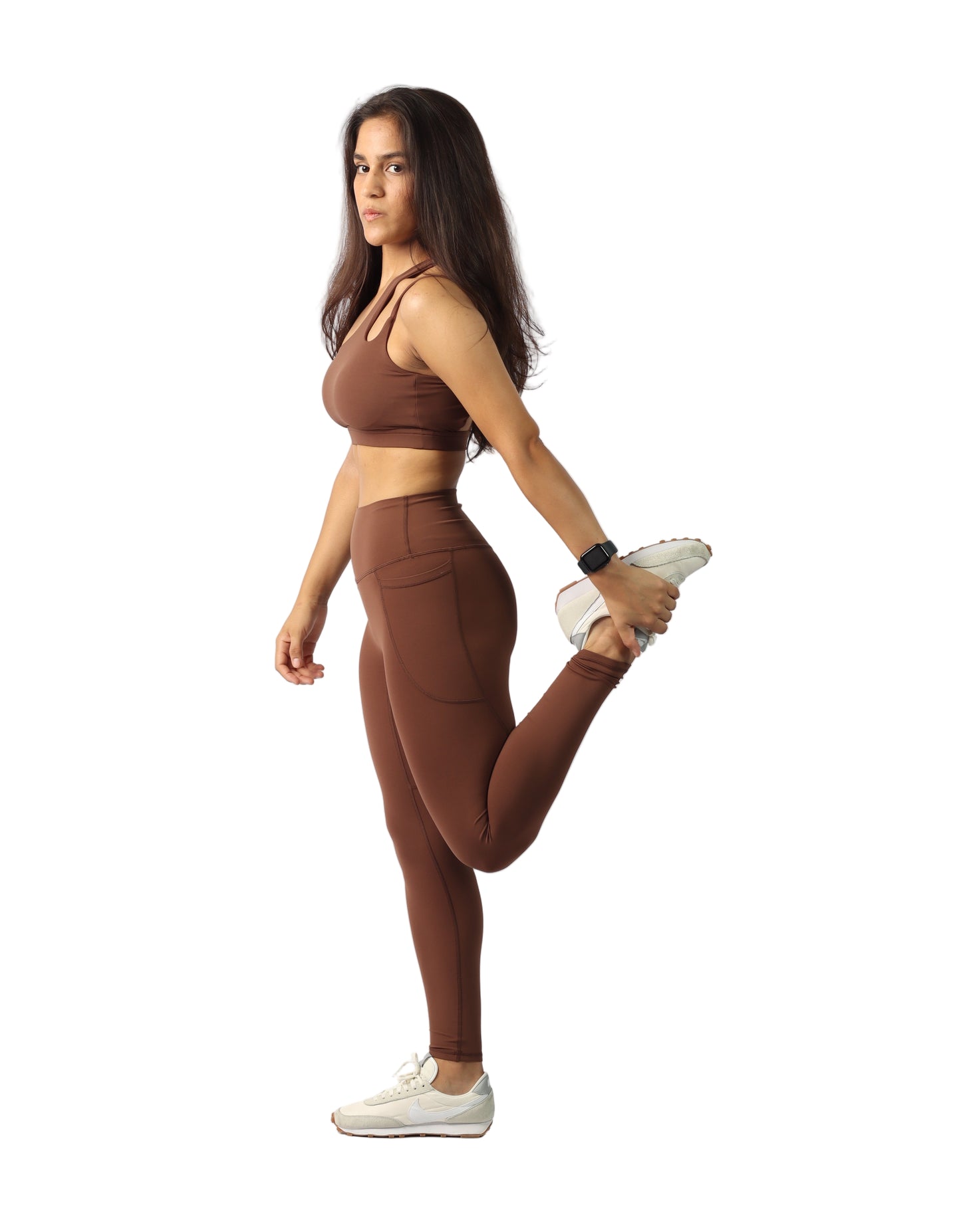 Top deportivo café asimétrico- Synergy