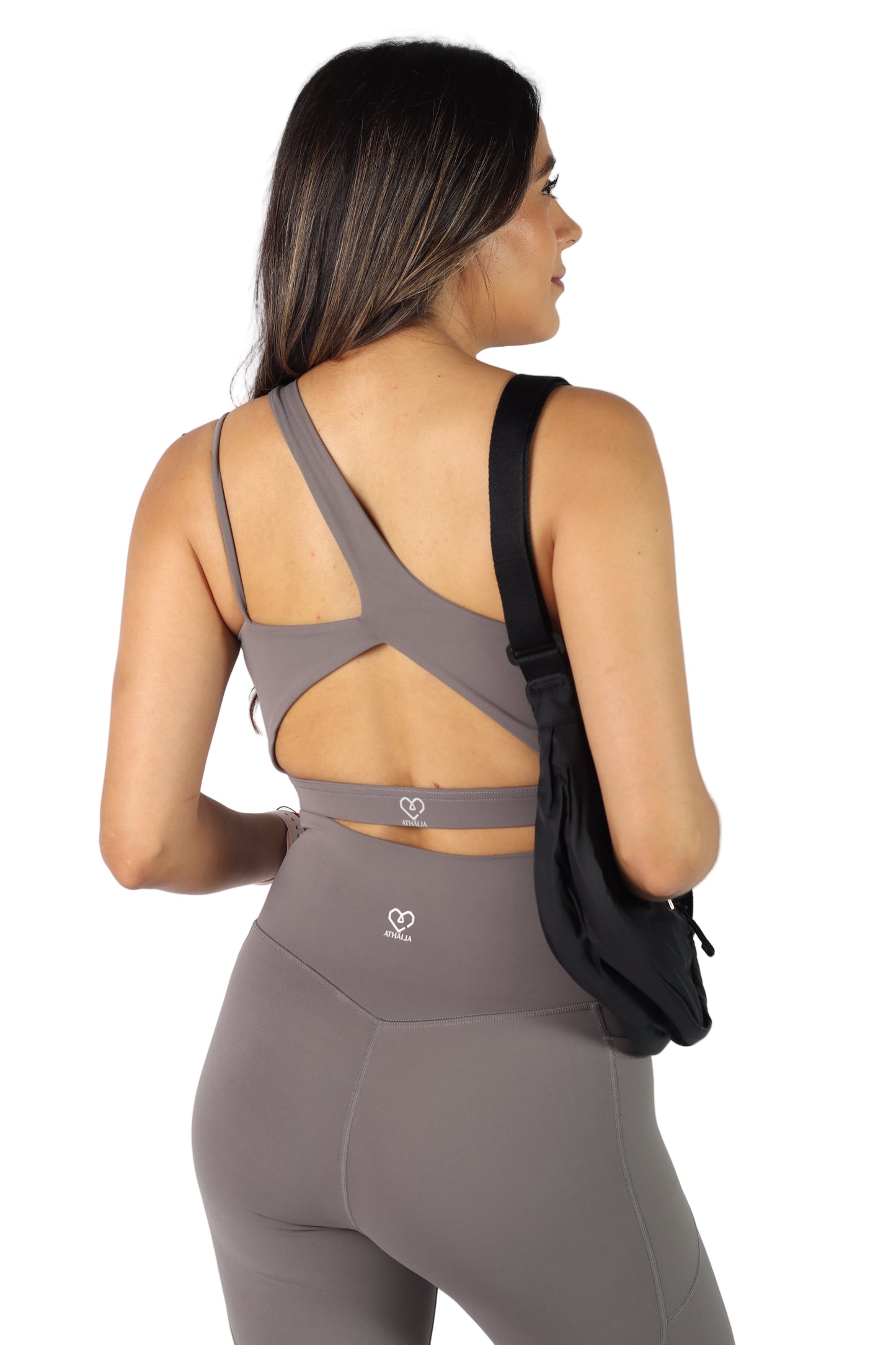 Top deportivo gris asimétrico - Synergy